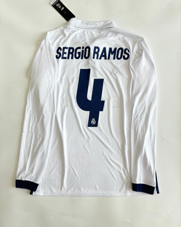 Real Madrid 2016-17 Home Kit – Retro Full Sleeve Edition - Image 2