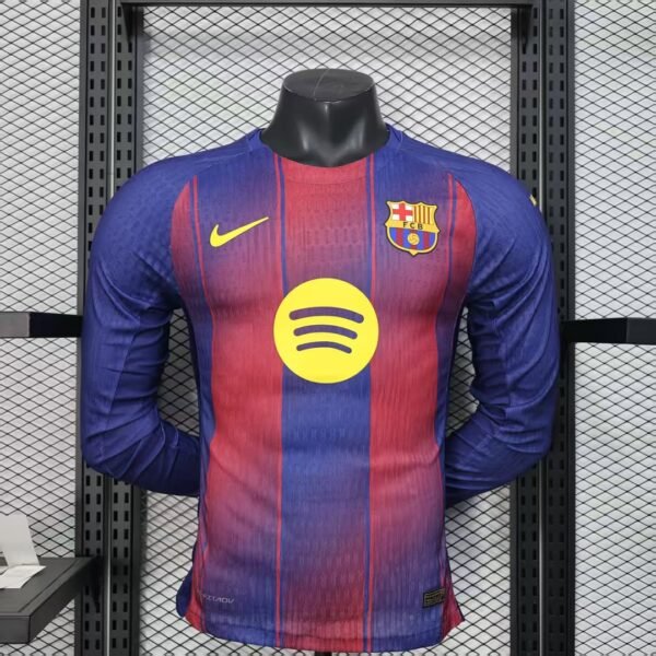 Barcelona 2025-26 Home Kit – Full Sleeve Player Edition - Image 1