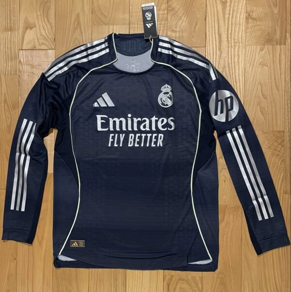 Real Madrid 25-26 Away Kit – Full Sleeve Player Edition - Image 2