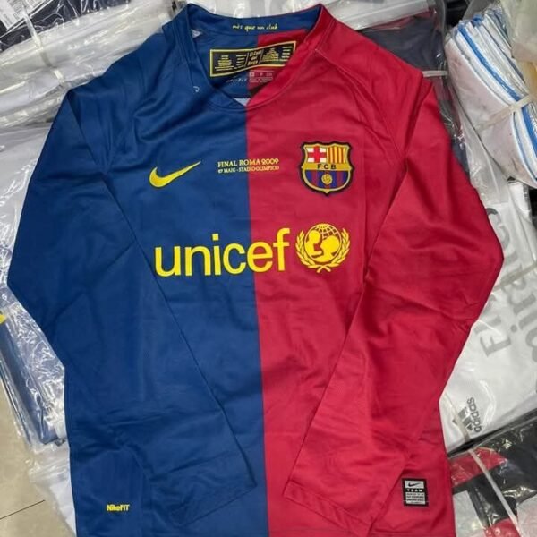 BARCELONA 8-9 HOME RETRO FULL SLEEVE - Image 1